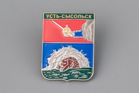 Значок - Герб города УСТЬ-СЫСОЛЬСК (Сыктывкар)