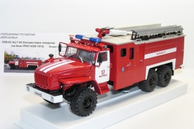 Миасский грузовик-4320-1912 автоцистерна пожарная АЦ-7-40 - пожарная часть №17 г. Мытищи 1:43