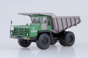 БелАЗ-540А карьерный самосвал - зеленый/серый (лимитированное издание) 1:43