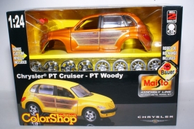 Chrysler РТ Cruiser - оранжевый металлик/вставки под дерево - СБОРКА 1:27