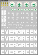 Набор декалей Контейнеры Evergreen - 100х140 мм. 1:43