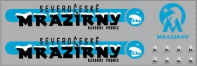 Набор декалей Рефрижераторы Severoceske Mrazirny - вариант 1 - 200х70 мм. 1:43