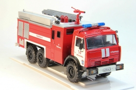 КамАЗ-43105 автоцистерна пожарная АЦ-5-40 - пожарная часть №14 г. Ярославль 1:43