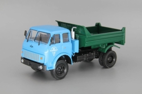 МАЗ-509Б самосвал - 1977 г. - голубой/зеленый 1:43