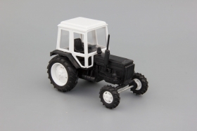 МТЗ-82 Трактор (пластик) - черный/белый/белые диски 1:43