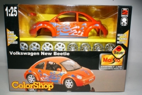 Volkswagen New Beetle - оранжевый/капли - СБОРКА 1:27