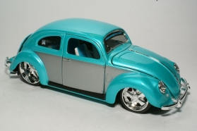 Volkswagen Vdubz Bug Hardtop - тюнинг - серый/бирюзовый металлик 1:18