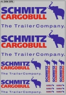 Набор декалей Эмблема для полуприцепов Schmitz Cargobull - 100х140 мм. 1:43