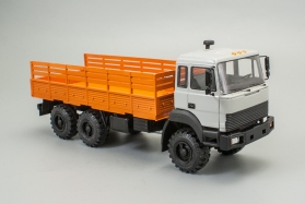 Миасский грузовик-4320-3111-78 бортовой - светло-серый/оранжевый 1:43