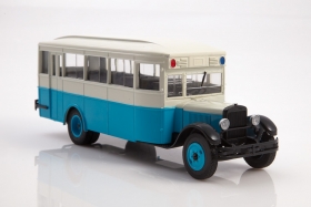 ЗиС-8 советский городской автобус - синий/белый 1:43