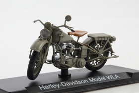 Harley-Davidson WLA мотоцикл - №25 с журналом (+открытка) 1:24