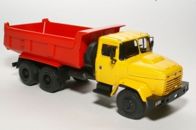 КрАЗ-65055 самосвал - желтый/красный 1:43
