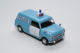 Mini Cooper Panel Van Police - голубой 1:43