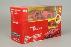 Ferrari 512TR - красный - сборная модель - инерционный механизм 1:39