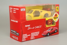 Ferrari Dino 246GT - желтый - сборная модель - инерционный механизм 1:39