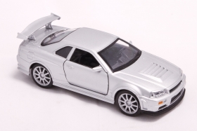 Nissan Skyline GT-R (R34) - серебристый металлик 1:32