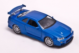 Nissan Skyline GT-R (R34) - синий металлик 1:32