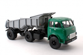 МАЗ-504 седельный тягач + МАЗ-9751 полуприцеп самосвальный - зеленый/серый 1:43