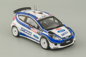 Ford Fiesta S2000 - Winner Rally Monte-Carlo - №2 Mikko Hirvonen - Jere Lehtinen - 2010 - blue 1:43