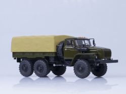 Миасский грузовик-4320-31 бортовой с тентом - хаки 1:43