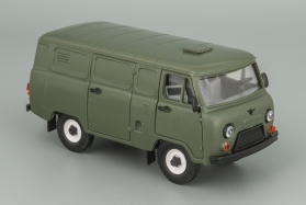 УАЗ-3741 фургон (пластик) - хаки матовый 1:43