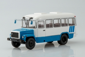 КАвЗ-3976 пригородный автобус - белый/голубой 1:43