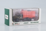ЗиЛ-130 мусоровоз с боковой загрузкой КО-413 - хаки/оранжевый 1:43