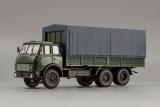 МАЗ-516Б бортовой c тентом - 1977-1980 гг.- темно-зеленый 1:43
