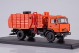КАМАЗ-43253 мусоровоз МКМ-4503 - оранжевый 1:43
