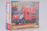 КАМАЗ-43118 пожарная автоцистерна АЦ-5-40(43118) мод. 48-ТВ - сборная модель 1:43