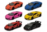 Lamborghini в ассортименте (Aventador LP 700-4, Murcielago LP640, Veneno) по 2 матовых цвета - без коробки 1:36-1:38
