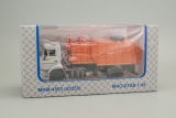 КАМАЗ-43253 (Euro 4, рестайлинг) мусоровоз МКМ-4503 - белый/оранжевый 1:43