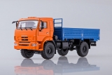 КАМАЗ-43502 бортовой - оранжевый/синий 1:43
