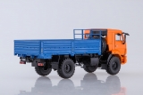 КАМАЗ-43502 бортовой - оранжевый/синий 1:43