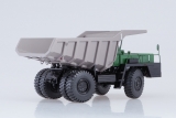 БелАЗ-540А карьерный самосвал - зеленый/серый (лимитированное издание) 1:43