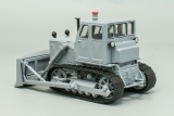 Т-100М трактор гусеничный с бульдозерным отвалом - серый - №60 с журналом 1:43
