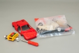 Ferrari Testarossa - красный - сборная модель - инерционный механизм 1:39