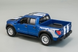 Ford F-150 SVT Raptor SuperCrew - 2013 - синий металлик/белые полосы - без коробки 1:46