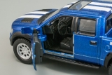 Ford F-150 SVT Raptor SuperCrew - 2013 - синий металлик/белые полосы - без коробки 1:46