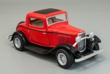 Ford 3-window Coupe - 1932 - красный - без коробки 1:34
