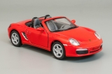 Porsche Boxster S Convertible - красный - без коробки 1:34