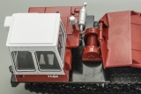 ТТ-4М трактор трелевочный - вишневый/белый - №48 с журналом 1:43