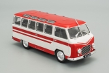 РАФ-977В «Латвия» микроавтобус - красный/белый - №221 с журналом 1:43
