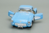 Chevrolet Corvette - 1957 - голубой/белая вставка - без коробки 1:34