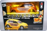 Chrysler РТ Cruiser - оранжевый металлик/вставки под дерево - СБОРКА 1:27