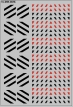 Набор декалей Габариты на прозрачной подложке - черный/красный - 100х140 мм. 1:43