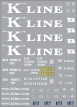 Набор декалей Контейнеры K-Line - 100х140 мм. 1:43