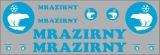 Набор декалей Рефрижераторы Severoceske Mrazirny - вариант 4 - 200х70 мм. 1:43