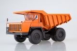 БелАЗ-540А (решётка с 5 поперечинами) карьерный самосвал - оранжевый 1:43