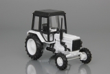 МТЗ-82 Трактор (пластик) - белый/черный/белые диски 1:43